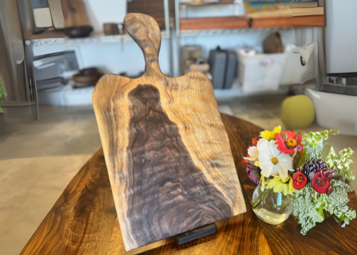 Handmade Oregon Walnut Charcuterie Board | Rustic Wooden Serving Tray for Cheese & Entertaining | Artisan Cheese Platter Host Gift