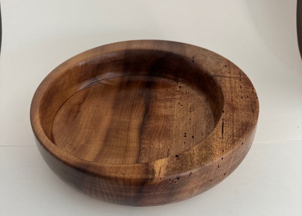 Handcrafted Large Myrtlewood Fruit Bowl | Rustic Wooden Centerpiece | Natural Serving Bowl | Unique Wedding or Housewarming Gift