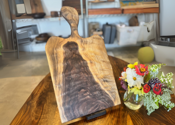 Handmade Oregon Walnut Charcuterie Board | Rustic Wooden Serving Tray for Cheese & Entertaining | Artisan Cheese Platter Host Gift