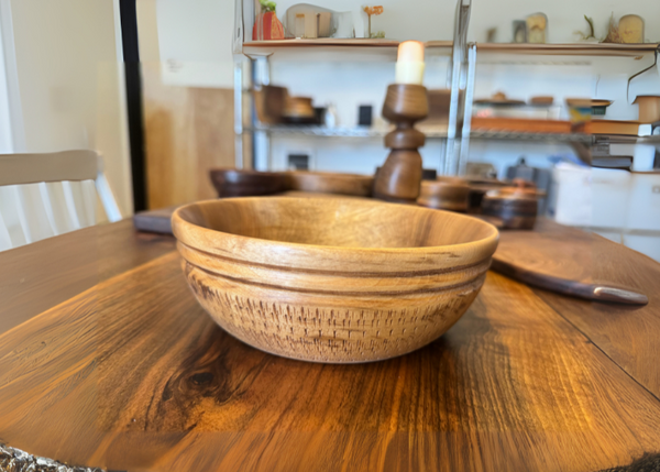 Handmade Wooden Small Bowl – Elegant Minimalist Design, One-of-a-Kind Home Decor & Serving Dish
