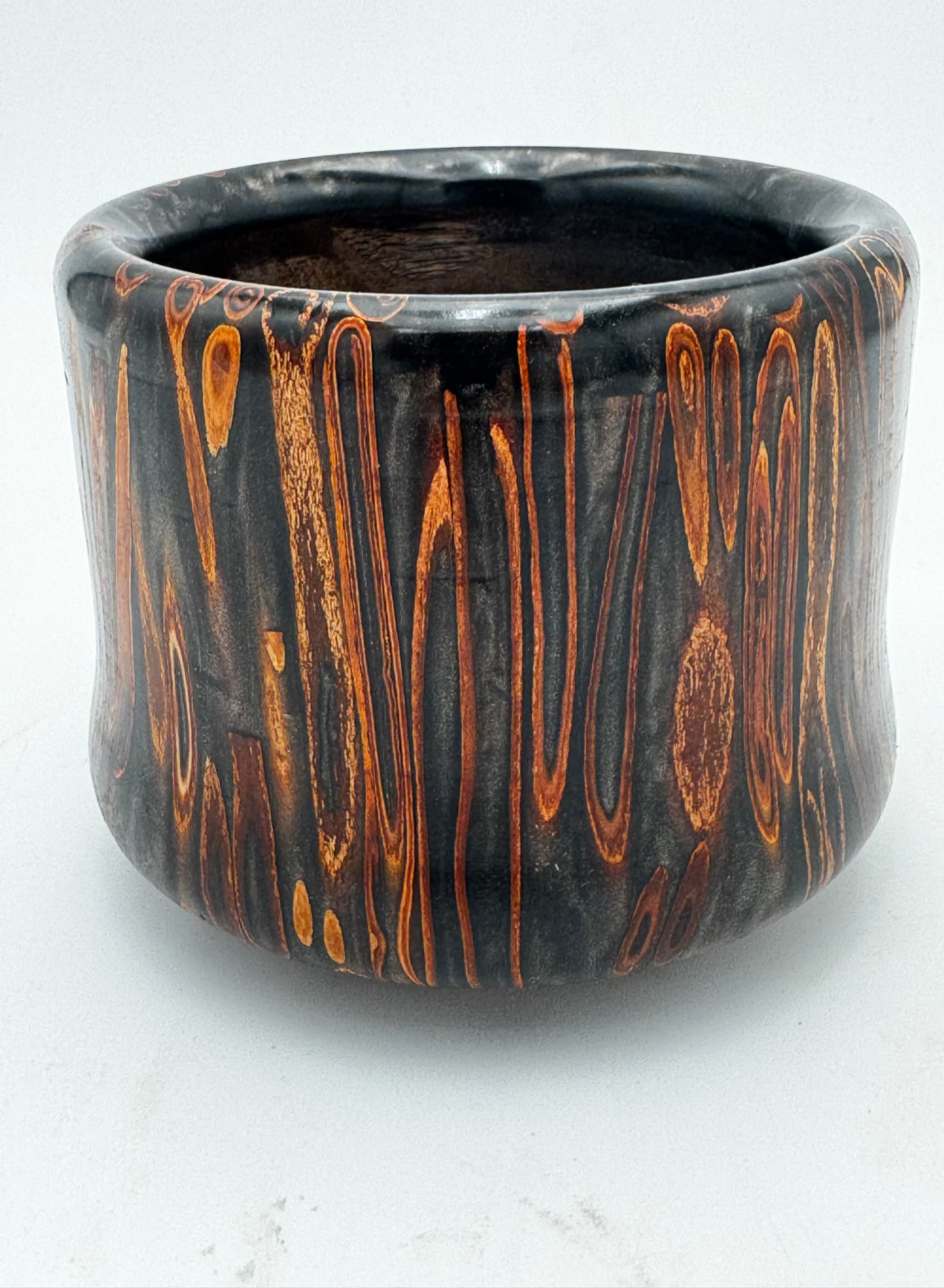 Beautiful bowl with resin and cinnamon accents